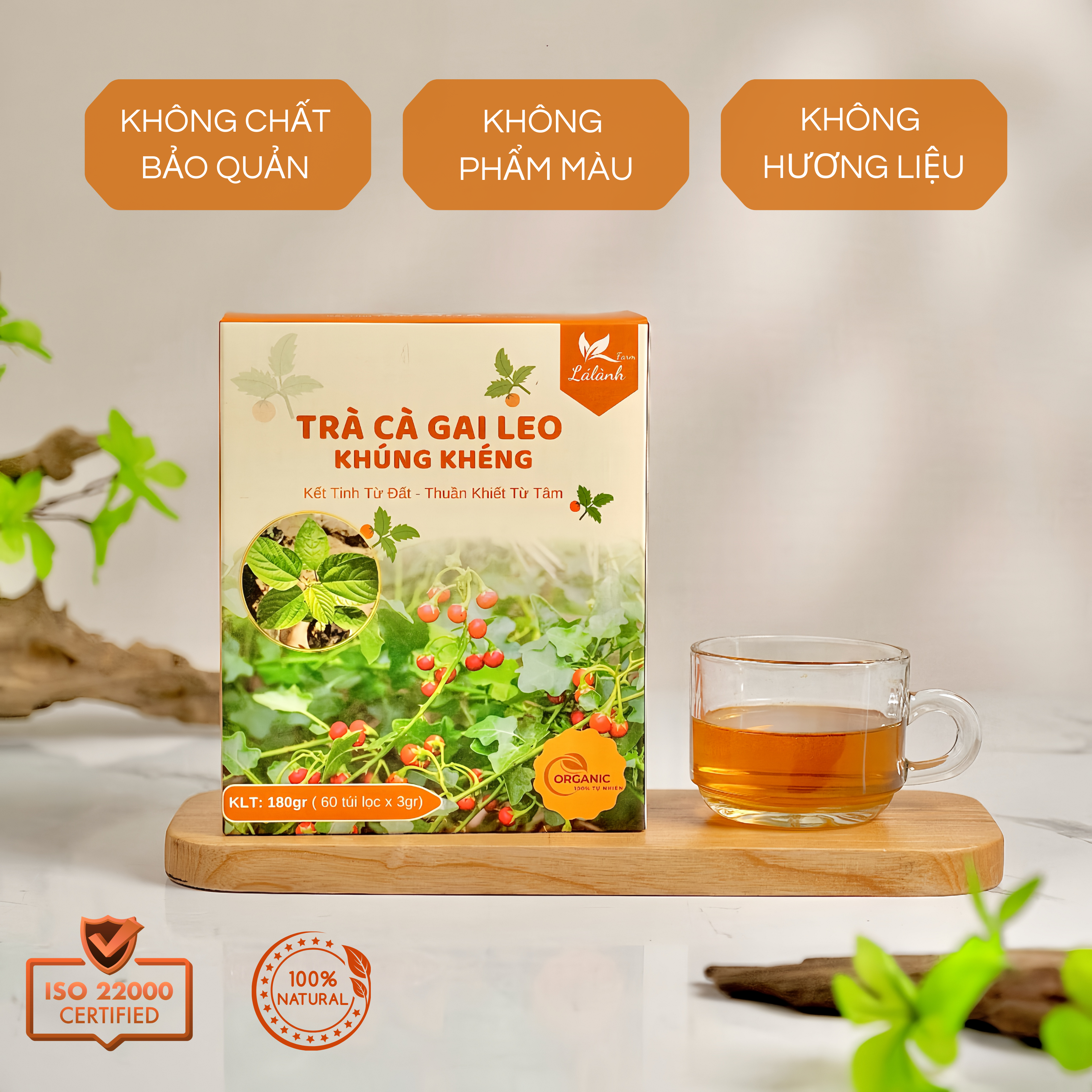 Alternative view of Combo 3 hộp 180 gói tặng 30 gói TRÀ CÀ GAI LEO - KHÚNG KHÉNG